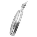Gotham Men's Silver-Tone Jewel Mechanical Covered Pocket Watch