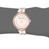 Anne Klein Women's Swarovski Crystal Accented Rose Gold-Tone Bangle Watch