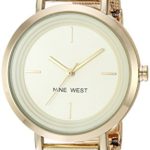 Nine West Women's Gold-Tone Mesh Bracelet Watch