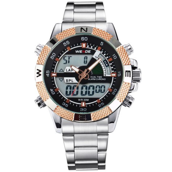 WEIDE Watches Men Top Brand Luxury Quartz Men LED Digital Watch