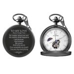 Boyfriends Gifts Personalized Mechanical Pocket Watch with Gift Box