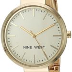 Nine West Women's Gold-Tone Bracelet Watch