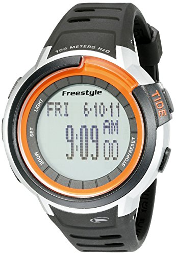 Freestyle Unisex Mariner Tide Digital Display Japanese Quartz Black Watch