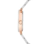 Anne Klein Women's Diamond-Accented White Ceramic Bracelet Watch