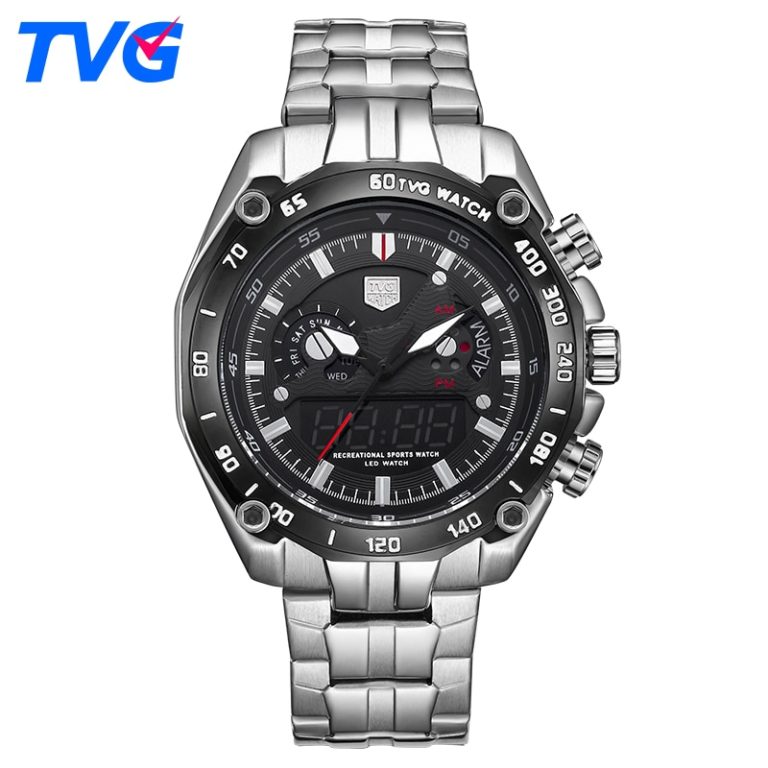 TVG Luxury Brand Watch Men Digital Waterproof Men Sports Watches Military Men's Quartz Date Clock Wrist Watch Relogio Masculino 1 TVG Luxury Brand Watch Men Digital Waterproof Men Sports Watches