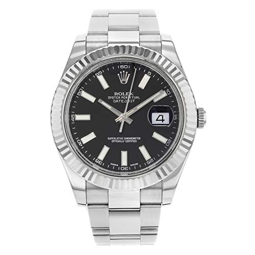 Rolex Datejust Black Dial Men's Luxury Watch
