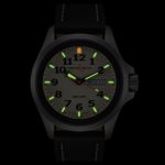 Armourlite Officer Series Stainless Steel Watch - Black Leather Band