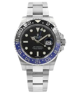 Rolex GMT Master II Black Dial Stainless Steel Mens Watch