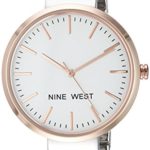 Nine West Women's Silver-Tone Bracelet Watch