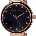 Anne Klein Women's Swarovski Crystal Accented Rose Gold-Tone Watch