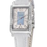 Gevril Women's Blue Mother-of-Pearl Genuine Alligator Strap Watch