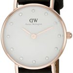 Daniel Wellington Women's Sheffield Analog Quartz Black Leather Watch