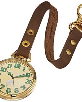 Dakota Japanese Quartz Watch with Calfskin Leather Strap, Brown