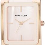 Anne Klein Women's Rose Gold-Tone and Light Pink Ceramic Bracelet Watch