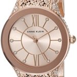 Anne Klein Women's Swarovski Crystal Accented Rose Watch