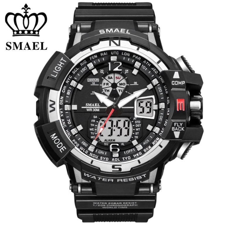 SMAEL Brand Sports Watch Men New Waterproof Fashion Military Clock Shock Men's Luxury Analog Quartz Dual Display Wrist watches 1 SMAEL Brand Sports Watch Men New Waterproof Fashion Military watches
