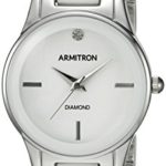 Armitron Women's Diamond-Accented Silver-Tone Watch