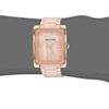 Anne Klein Women's Gold-Tone and Peach Ceramic Bracelet Watch