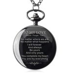 Boyfriends Gifts Personalized Mechanical Pocket Watch with Gift Box