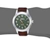 ⌚ Timex Women's Expedition Field Mini: Embrace Outdoor Elegance with Green Fabric and Brown Leather Trim