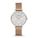 Skagen Women's Anita Quartz Stainless Steel Mesh Casual Watch