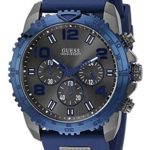 Guess Men's Silicone Sporty Multi-Function Analog Quartz Watch