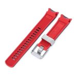 Crafter Blue Rubber Watch Band - Perfect Replacement for Seiko Samurai Prospex Dive Watches