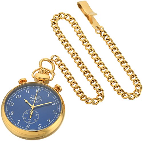Invicta Men's 'Vintage' Quartz Gold-Tone Pocket Watch