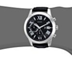 GUESS Men's Stainless Steel Chronograph Leather Watch
