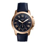 Fossil Q Men's Grant Stainless Steel and Leather Hybrid Smartwatch