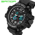 SANDA Digital Watch Men XFCS Military Men Wrist Watch