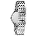 Elegant Bulova Stainless Steel Watch with Swarovski Crystal Bezel – Perfect for Special Occasions
