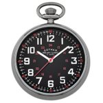 Gotham Men's Gun-Tone Mechanical Pocket Watch