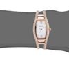 Armitron Women's Swarovski Crystal Accented Rosegold-Tone Bangle Watch