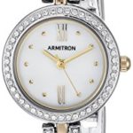 Armitron Women's Swarovski Crystal Accented Two-Tone Watch and Bracelet Set