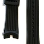 Citizen Ecosphere Original Black Rubber Band Strap – Durable 24mm Replacement for Eco Drive Watches