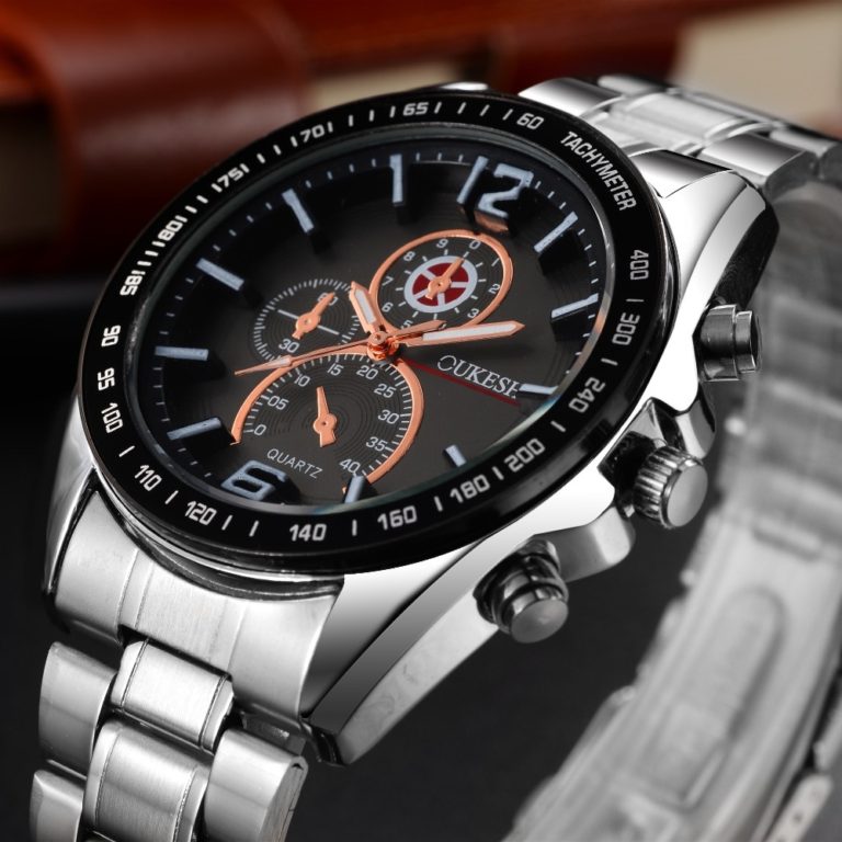 OUKESHI Luxury Top Brand Men's Watch tungsten steel Wrist Watch