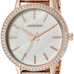 Armitron Women's Swarovski Crystal Accented Rose Gold-Tone Bracelet Watch
