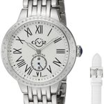 GV2 by Gevril Astor Womens Diamond Swiss Quartz Stainless Steel Bracelet Watch