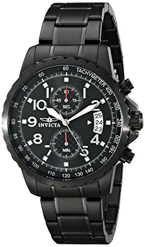 Invicta Men's Specialty Black Ion-Plated Stainless Steel Watch
