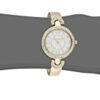 Anne Klein Women's Swarovski Crystal-Accented Gold-Tone Bangle Watch