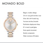 Movado Women's Bold Sugar Dial 2-Tone Watch with a Flat Dot