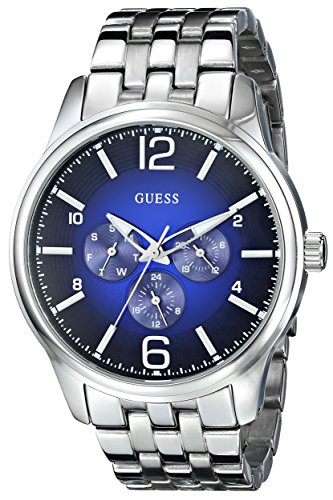 GUESS Men's On Time Stainless Steel Watch