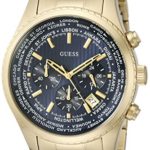 GUESS Men's Dressy Gold-Tone Stainless Steel Multi-Function Watch