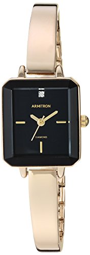 Armitron Women's Diamond-Accented Gold-Tone Bangle Watch