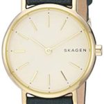Skagen Women's Signatur Stainless Steel Analog-Quartz Leather Strap Watch