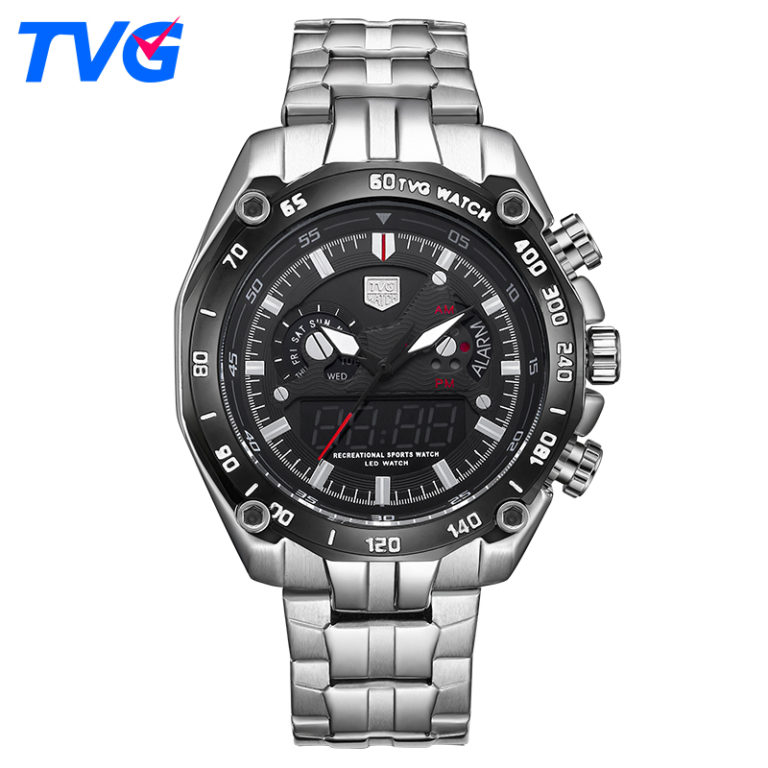 TVG Luxury Brand Watch Men Digital Waterproof Men Sports Watches Military Men's Quartz Date Clock Wrist Watch Relogio Masculino TVG Luxury Brand Watch Men Digital Waterproof Men Sports Watches