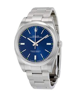 Rolex Oyster Perpetual Blue Dial Stainless Steel Automatic Mens Watch