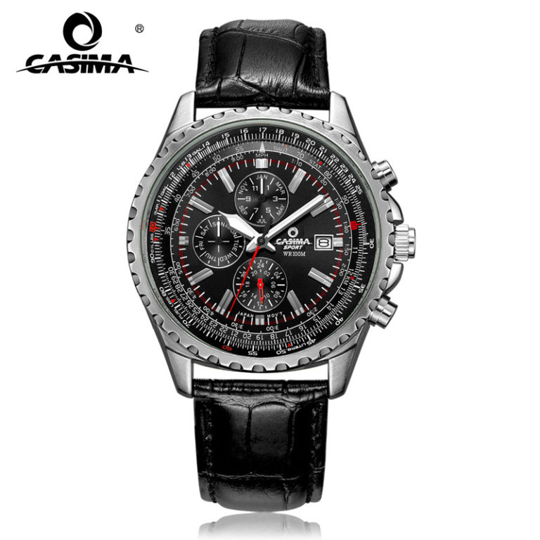 CASIMA Luxury Brand Watches Men Fashion Classic Sport Mens Quartz Wrist Watch Leather Band Waterproof 100m #8882 CASIMA Luxury Brand Watches Men Fashion Classic Sport Mens Quartz Wrist Watch