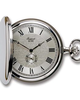 Oxford Hunter Case Pocket Watch with Sub-Seconds - Silver